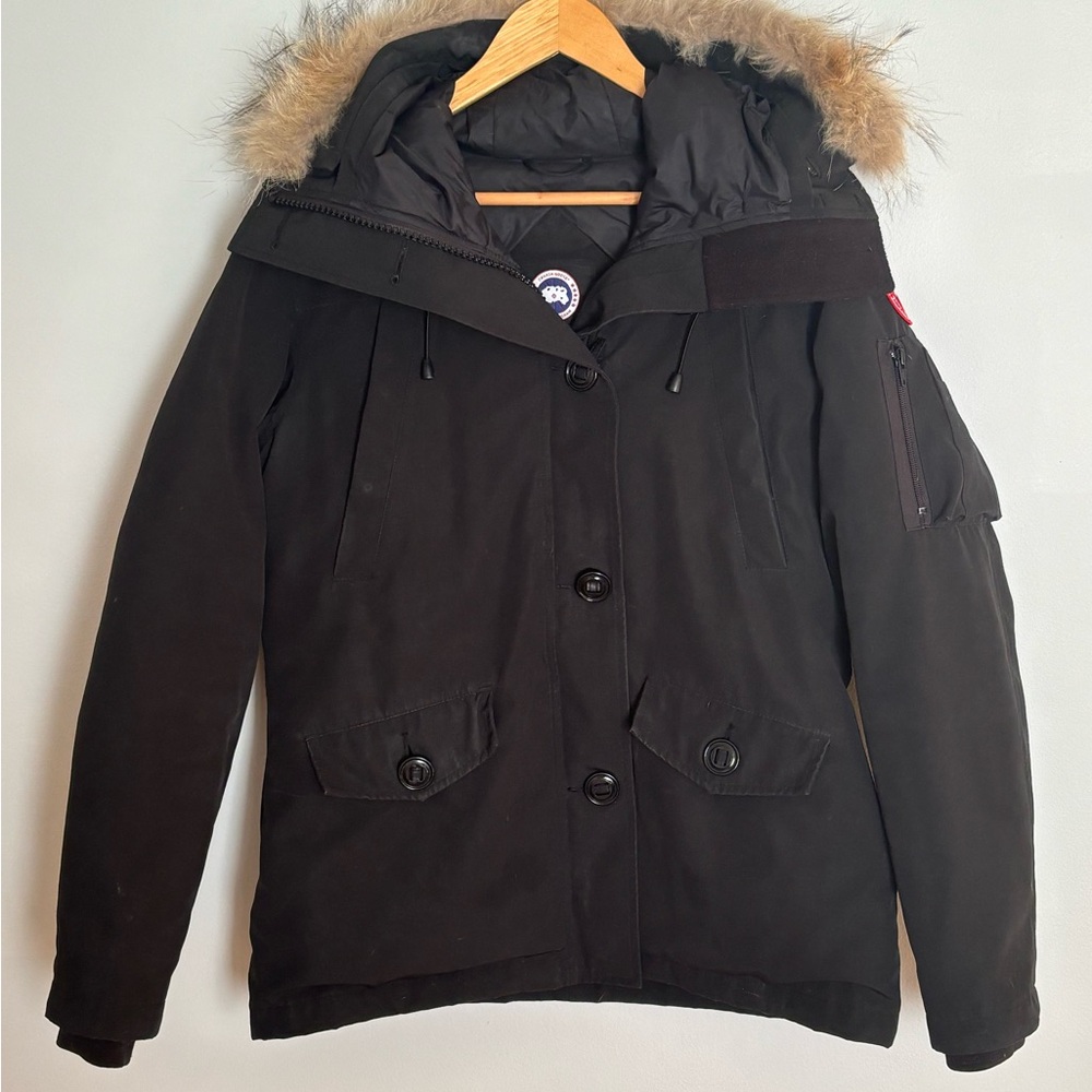 Canada Goose Black Ski Jacket with Fur Trim